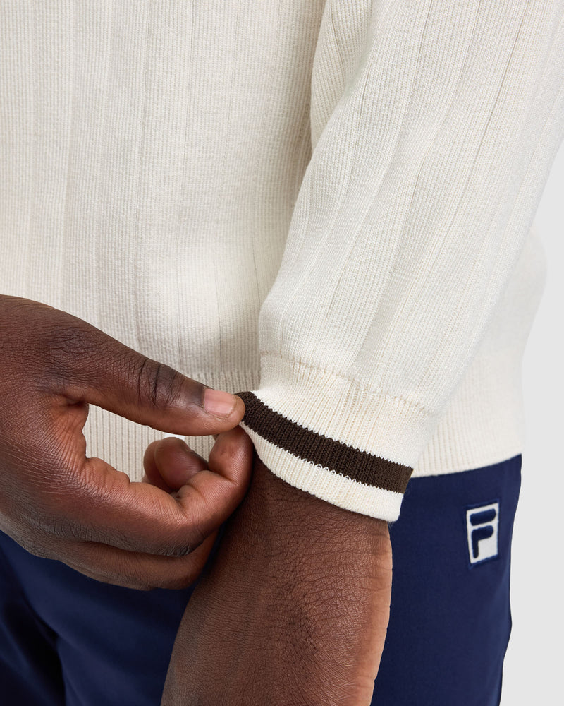 Men's Drew LS Polo Knit