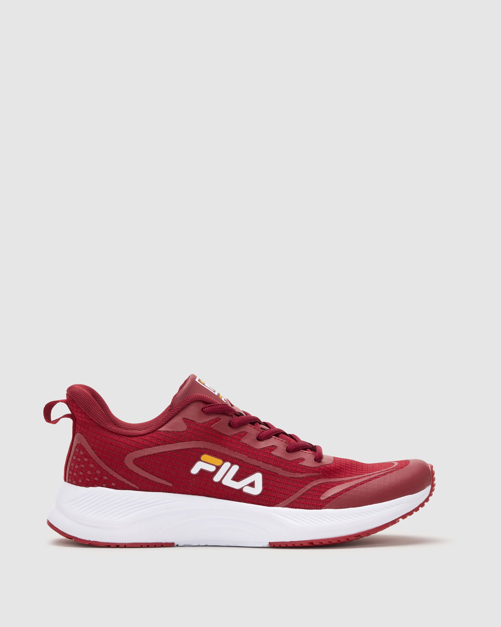 Burgundy fila shoes best sale